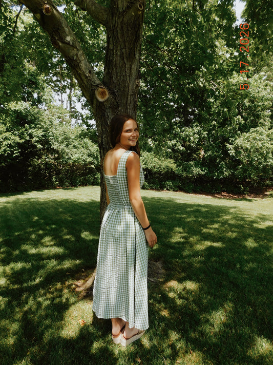 Green Gingham Dress