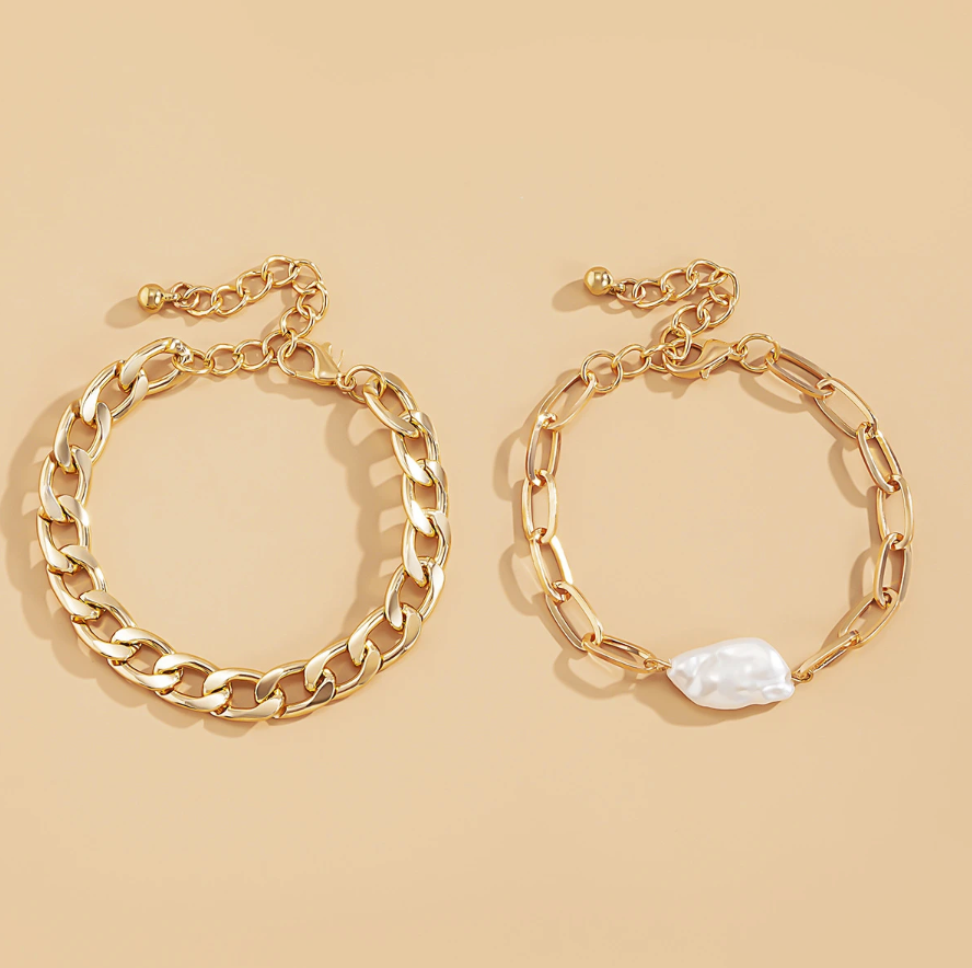 June Pearl Gold Bracelet