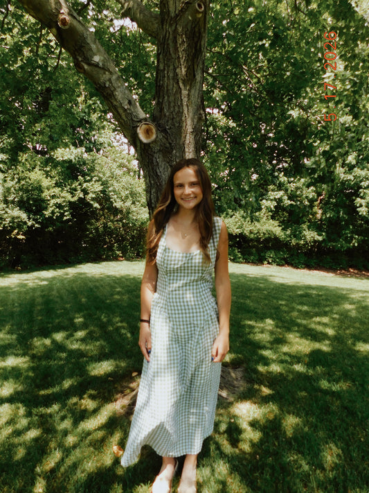 Green Gingham Dress