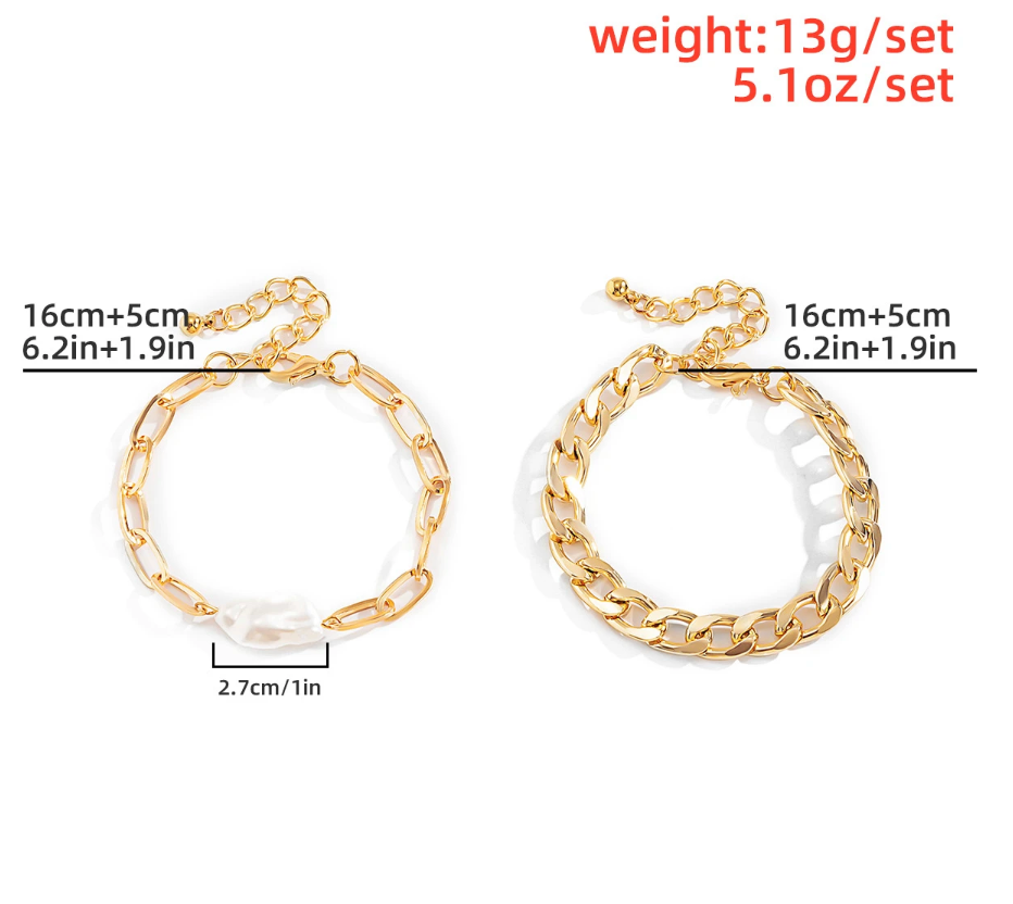 June Pearl Gold Bracelet