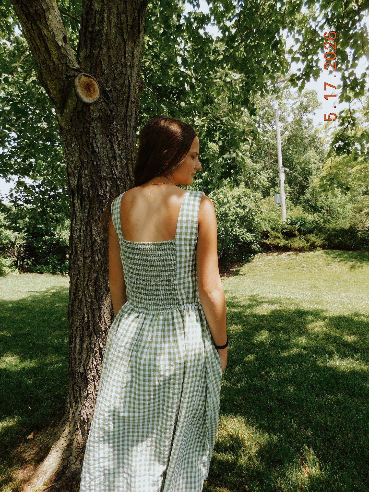 Green Gingham Dress