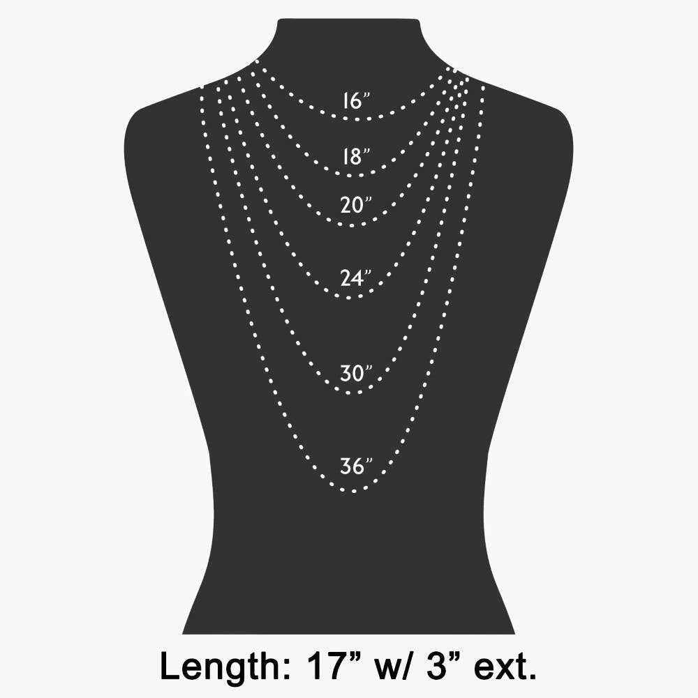 Long Fish Pendant Matte Beaded Chain Necklace: BL