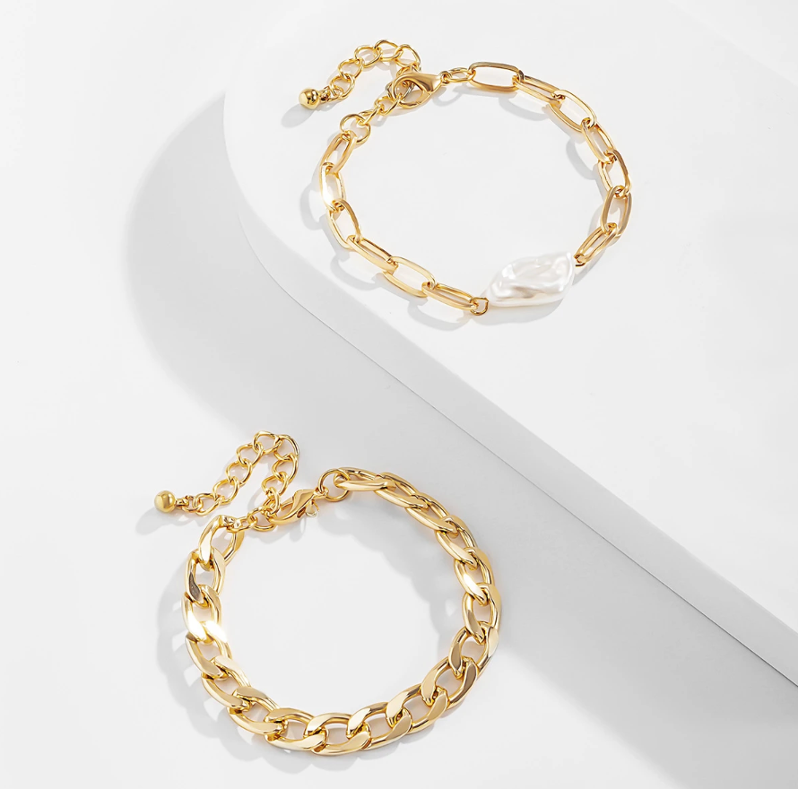 June Pearl Gold Bracelet
